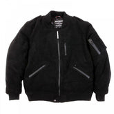 Padded Wool Black Jacket