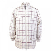 White hooded functional jacket