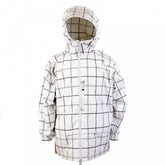 White hooded functional jacket