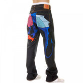 Hungry Dragon Pink Royal Sky Denim Jean