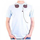 Crew neck headphones t shirt