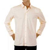 Long Sleeve Washed Peach Coloured Shirt