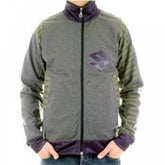 Charcoal Long Sleeve Zipped Sweatshirt Jacket