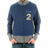 Zipped Navy Long Sleeve Sweatshirt