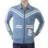 Early and Authentic Azure Blue Retro Track Jacket