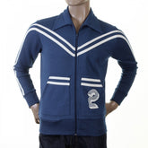 Authentic and Rare Ink Blue Retro Track Jacket