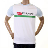 Rare White with Sky Blue Short Sleeve T-Shirt