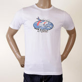 White Original Evisu Airline Short Sleeved T Shirt