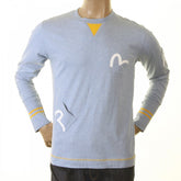 Rare and Authentic Sky Blue Long Sleeve Five Pocket T Shirt