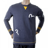 Rare and Authentic Ink Blue Long Sleeve Five Pocket T Shirt