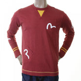 Rare and Authentic Brick Red Long Sleeve Five Pocket T shirt