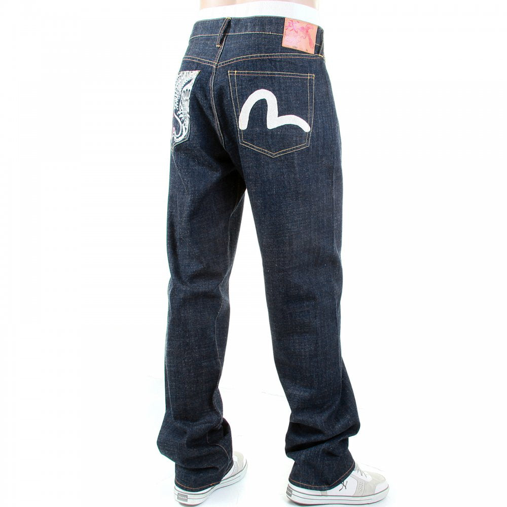 Limited edition selvedge vintage jeans by Evisu on online shop