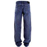 Indigo Blue Classic Fit Straight Leg Denim Jeans