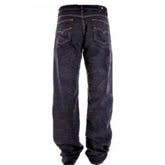 Dark Indigo Loose Fit Straight Leg Denim Jeans