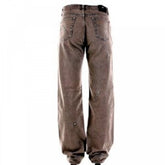 Washed Taupe, Slim Fit, Distressed Denim Jeans