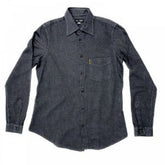 Long Sleeve Navy Soft Collar Regular Fit Shirt