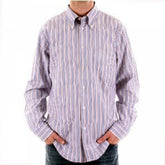 Multicolour Striped Long Sleeve Regular Fit Shirt