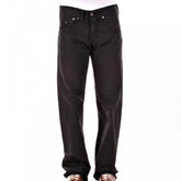 Black Low Waist Relaxed Fit Bootleg Denim Jeans