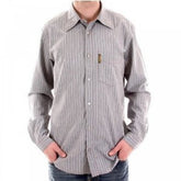 Long Sleeve Striped Grey Shirt