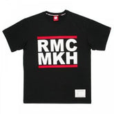 Black Crew Neck Regular Fit T-Shirt with Large RMC MKH Print