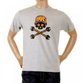 Grey marl crew neck short sleeve regular fit t-shirt