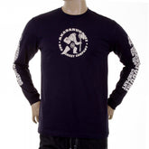 Navy crew neck long sleeve regular fit t-shirt