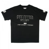 Black crew neck regular fit short sleeve t-shirt