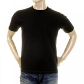 Black Cotton Crew Neck Short Sleeve Sexy Fit Tubular One Piece Body T-Shirt WV73544 CANE2828