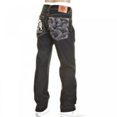 Slimmer Cut Super Exclusive Design Dark Indigo Raw Denim Jeans