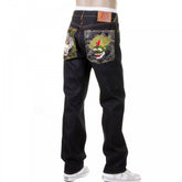 100% Cotton Slim Cut Dark Indigo Raw Denim Jeans