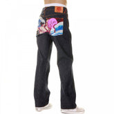 Octopus Embroidered Vintage Cut Dark Indigo Raw Denim Jeans