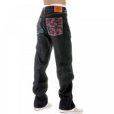 Mens Selvedge Vintage Cut Dark Indigo Raw Denim Jeans