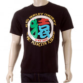 Mens Crew Neck Regular Fit Short Sleeve T-shirt in Black