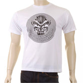 Mens White Cyber Monkey Crew Neck Regular Fit T-shirt