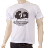 Mens White Crew Neck Regular Fit T-shirt with Short Sleeve