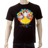 Mens Black Crew Neck Short Sleeve Regular Fit T-shirt