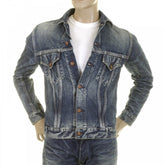 Lone Star Hard Light Wash Button Front Fitted Denim Jacket for Men SC11901H