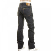 Mens Navy Slimmer Fitting Japanese Selvedge Non Wash Dry Star Denim Jeans SC40724N