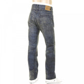 Mens Hawaiian Vintage Cut Hard Wash Japanese Selvedge Denim Jeans SC40401H