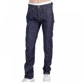 Mens Slim Fit Non Wash Straight Leg Navy Denim Jeans SC42014N