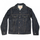 Mens One Wash Vintage Cut Regular Fit Western Style Denim Jacket SC11962A