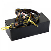 Denim and Embroidered Toyo Boxed Lanyard Key Chain