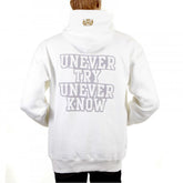 Mens White Overhead Large Fitting Sweatshirt