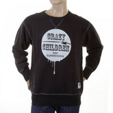 Black Crew Neck Large Fitting Sweatshirt