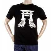 Mens Black Crew Neck Short Sleeve Regular Fit T-Shirt