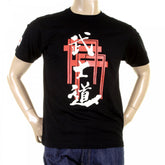 Black Crew Neck Short Sleeve Regular Fit T-shirt for Men