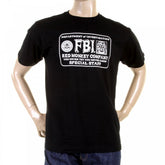 Mens Black Crew Neck Regular Fit Short Sleeve T-Shirt