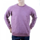 Mens Lilac Large Fitting Crew Neck Sweat Shirt