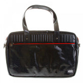 Unisex Coated Denim with Laminated Tartan Lining Hand Carry Office Bag
