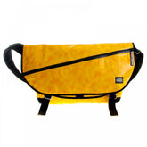Unisex Amber PVC Coated Canvas Shoulder Cyclist Fashion Bag